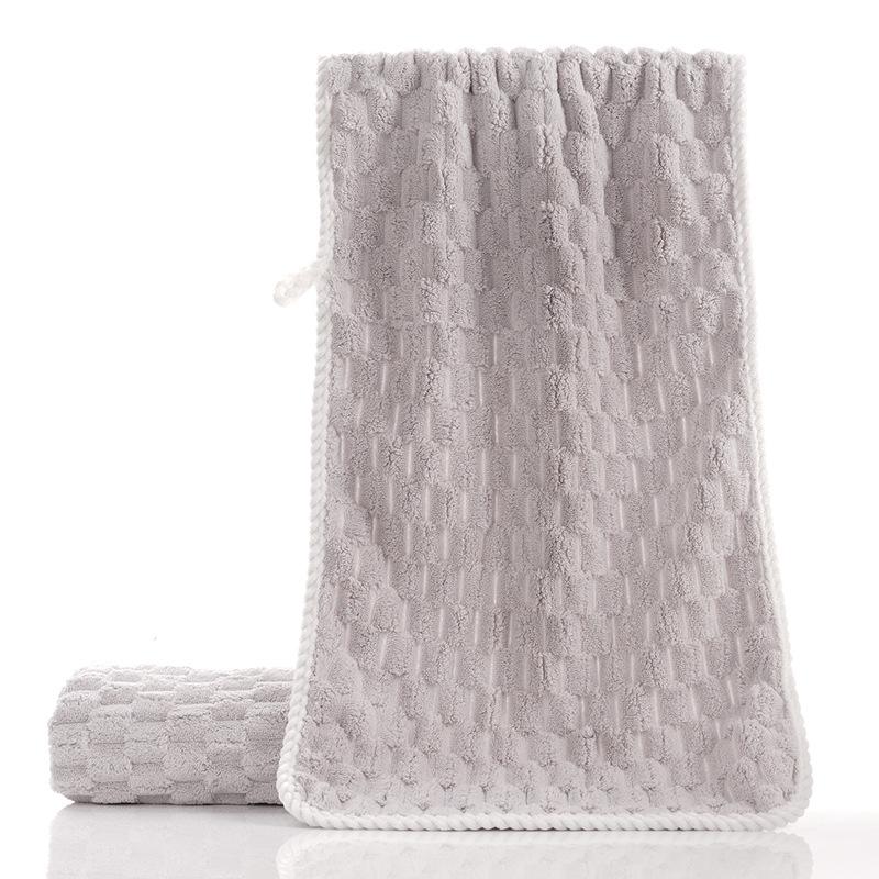 Coral Fleece Towel Fresh Towel Soft and Thick Strong Water Absorption Hair Wiping, Quick Drying Household Face Towel