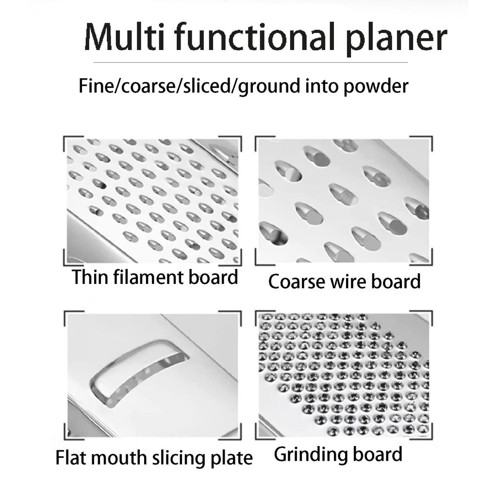 Stainless Steel Four Sided Multifunctional Cheese , Kitchen Grinder, Melon , Potato , Cheese