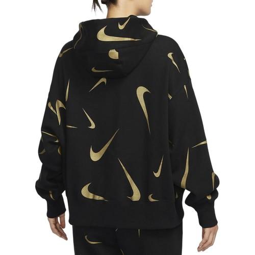 Nike Ležérní mikina s logem a dlouhým rukávem pro ženy Černá