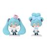 10CM Anime Hatsune Miku X Cinnamoroll Figure Q version Peripheral Collectible Models Decorative Decorations Children Kawaii Gift