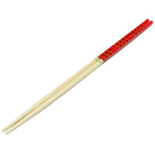 Manyo Genroku Chopsticks, Red, 33cm