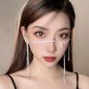 Sexy Water Droplet Pendant Face Chain Crystal Layered Face Chain Mask Decoration  Unisex