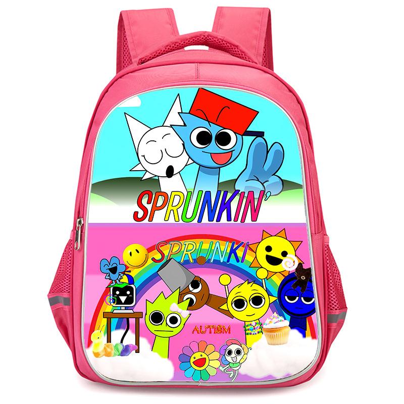 Rhythm Box Sprunki Hra Anime Batoh Studentský Školní Taška Počítačová Taška