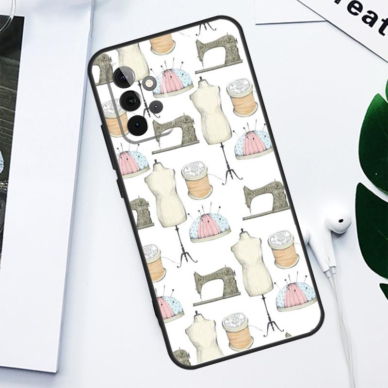 Sewing Machine For Samsung Galaxy A55 A54 A35 A15 A34 A14 A53 A33 A13 A05 A06 A16 A22 A32 A52 Phone Case