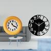 Silent Contemporary Round Wood Acrylic Wall Clock Non Ticking Decorative Easy to Read Simple Big