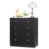5-drawer Commode with Handle - ALIGHTUP - Bedroom Furniture, 66 X 33 X 73cm, Black