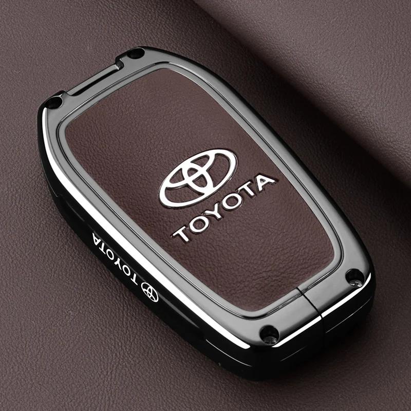 

Key Fob Cover Case Compatible with 2025 2024 Toyota Sienna Highlander Corolla Crown Venza RAV4 Tacoma Fortuner Land Cruiser