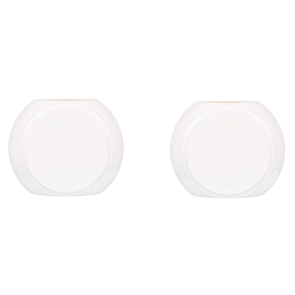 

2 Pcs Durable Plastic Flower Vase Shatterproof Vase Ornaments Hydroponic Plant Vase Restaurant белый