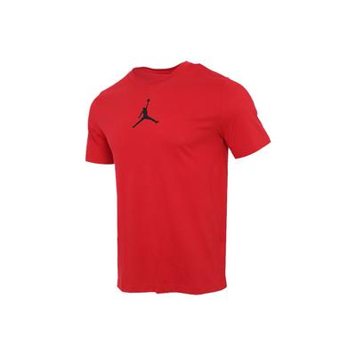Camiseta Deportiva de Manga Corta y Cuello Redondo Air con Logo Jumpman de Secado Rápido para Hombre Tops Rojo CW5191-687