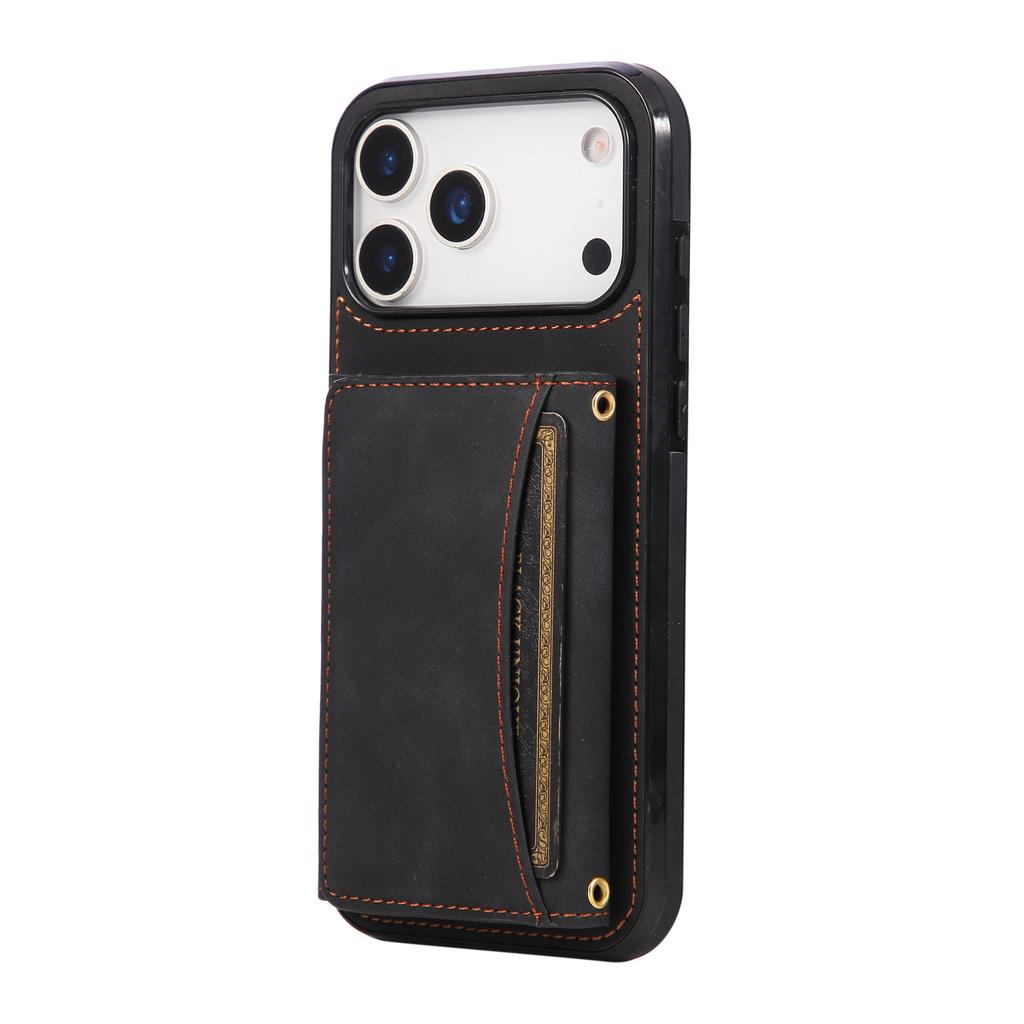 Leather Multi Wallet Cards Holder Phone Case for IPhone 17 Air 16E 16 Pro Max 15 Plus 14 13 12 Mini 11 XR X XS Protective Cover