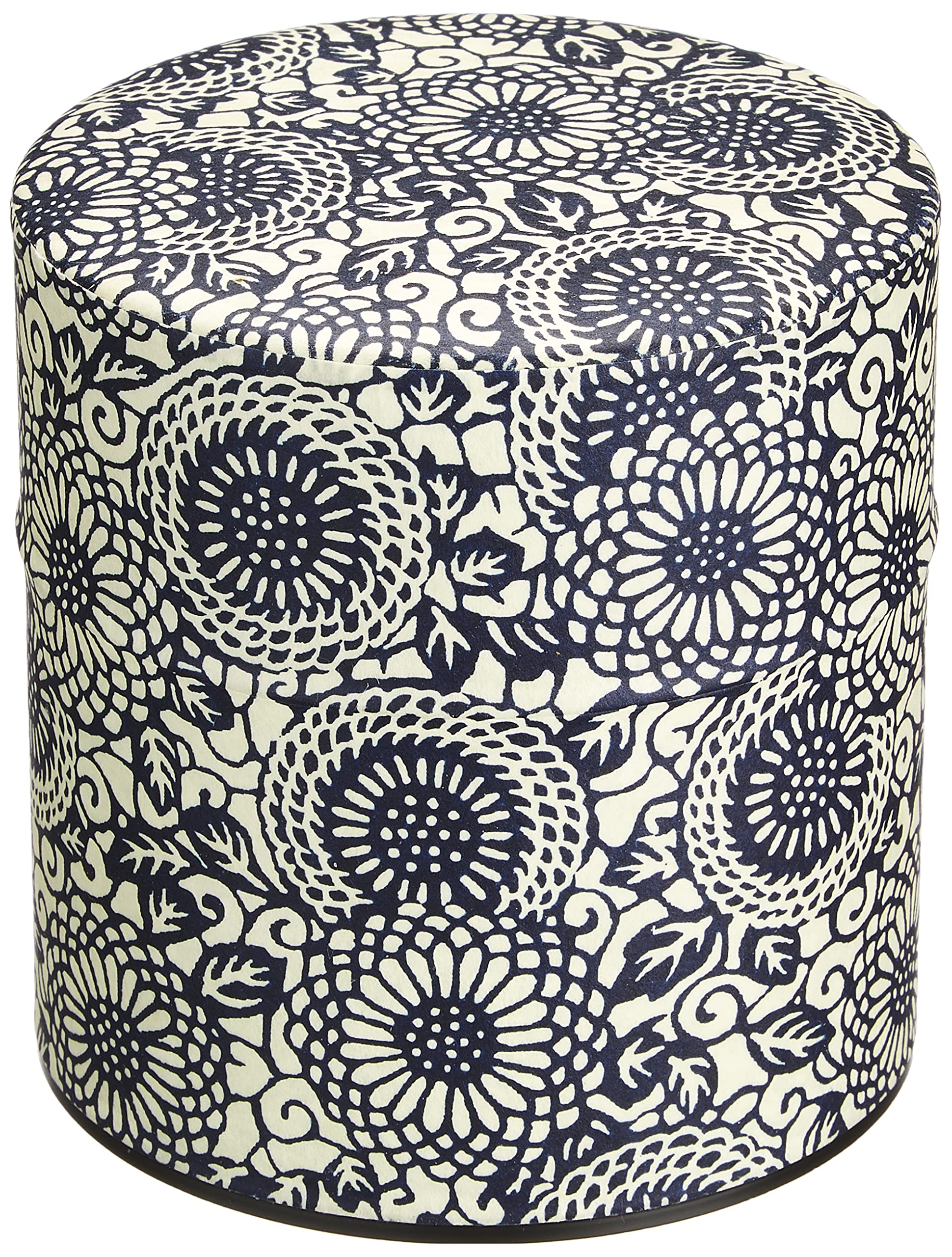 

Yamako Tea Caddy, Pop-Kan, Chrysanthemum Arabesque Design, Small, 7.5 x 8 x 7.5 cm, 79206