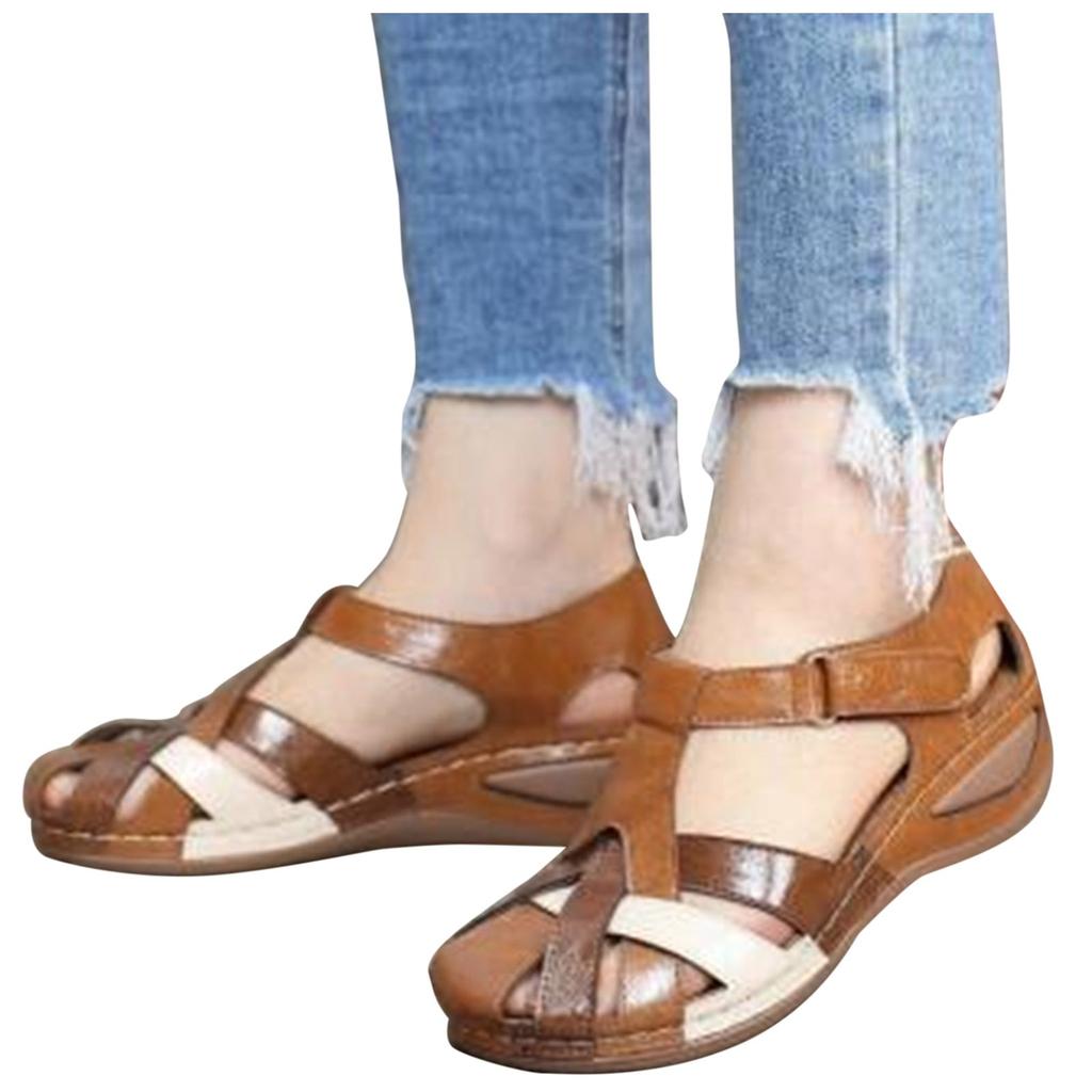  Beauty Shoes Hollow Large Size Wedge Heel Women Sandals