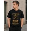Men's Black Short Sleeve Crew Neck T-shirt with Funny Dachshund Graphic Print, Soft Cotton Feel, Relaxed Fit for Casual Daily Wear and Outdoor