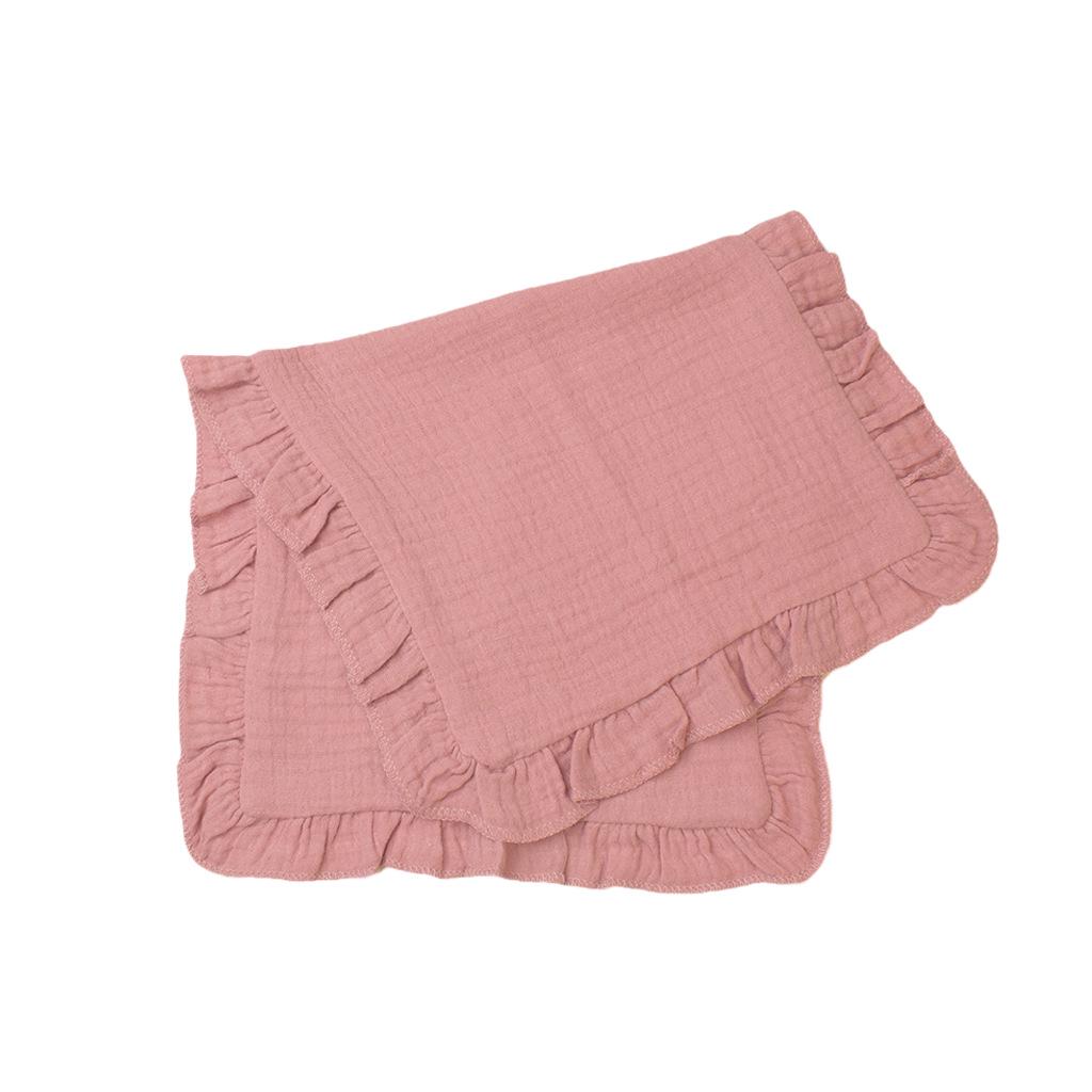 100% Cotton Baby Gauze Comfort Cloth: Newborn Multi-functional Handkerchief, Burp Cloth, Ruffle Towel, Soft & Skin-friendly.