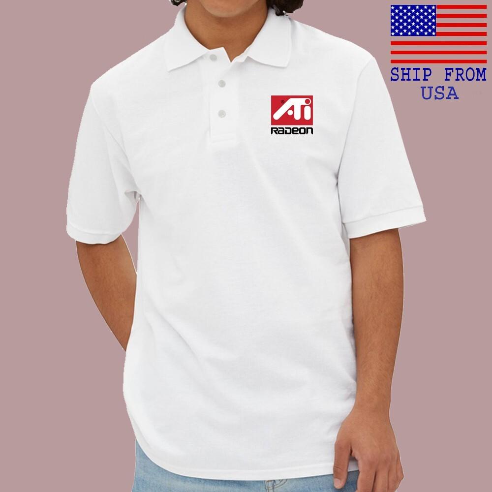 ATI Radeon Men#039;s White Size S3XL Unisex T-Shirt S
