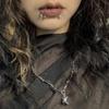 Star Pendant Clavicle Chain Jewelry Gothic Thorns Choker Necklace for Men Women Unisex Hip Hop Rock Jewelry Flame Chain
