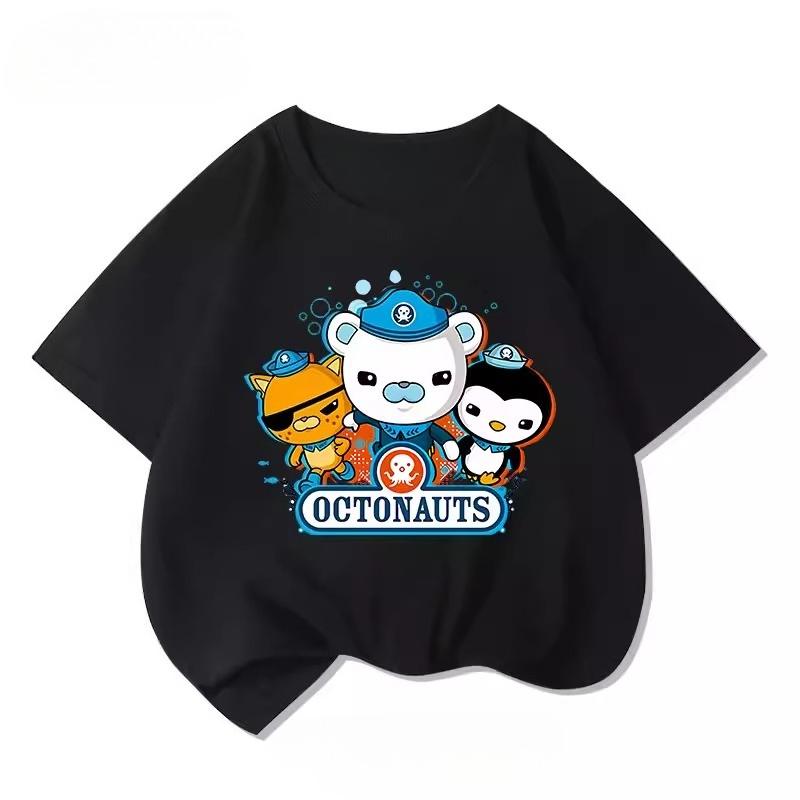 Potdemiel Octonauts Rescue Team Childrens 100 Cotton TShirt New Summer Style Comfortable and Breathable Childrens TShirt