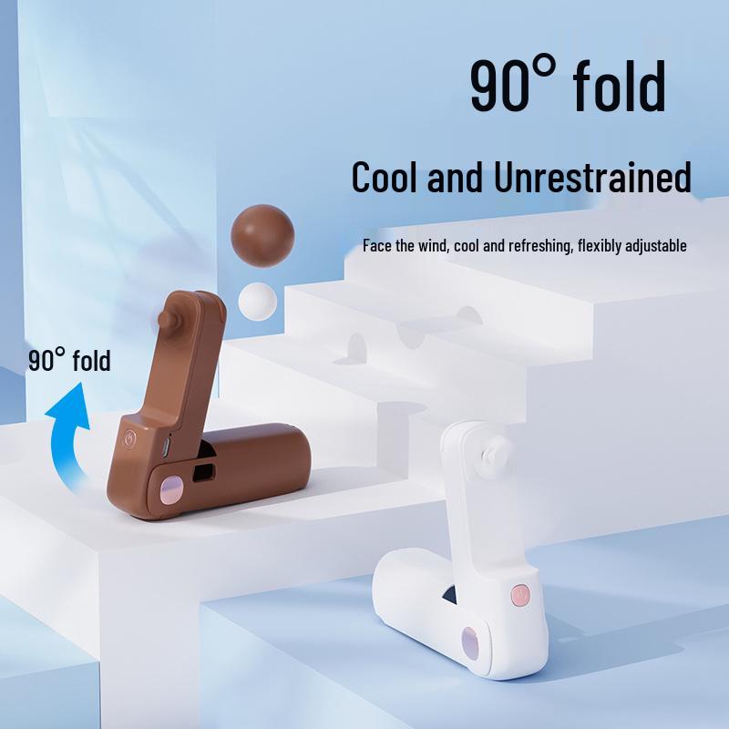 Tragbarer USB-Wiederaufladbarer Mini-Faltventilator mit individuellem Logo