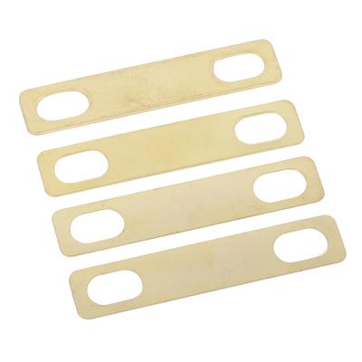 4 Peças Calço de Braço de Guitarra Material Latão Jogo de Calços de Altura Acessórios para Instrumentos Musicais Dourado