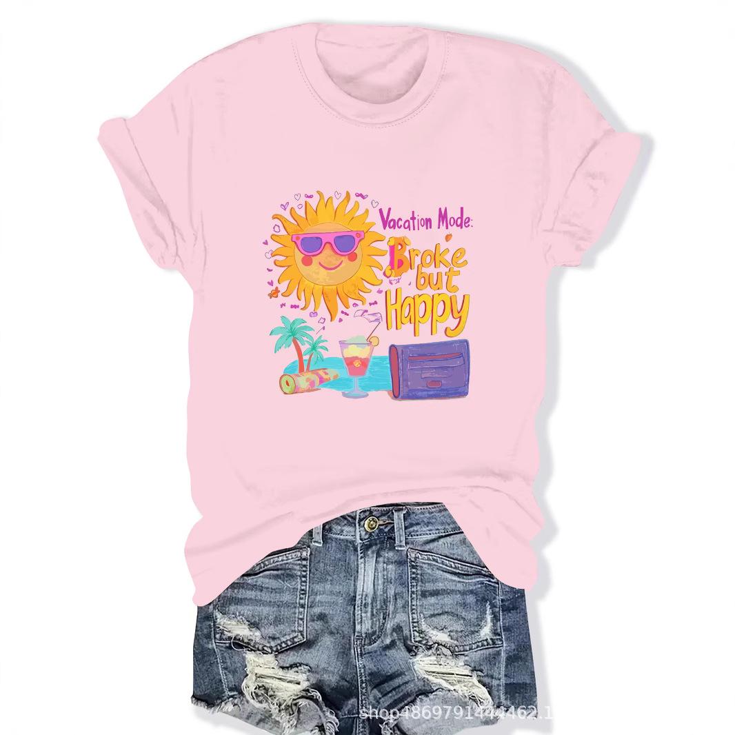 

Women s Fashion Round Neck T-Shirt M