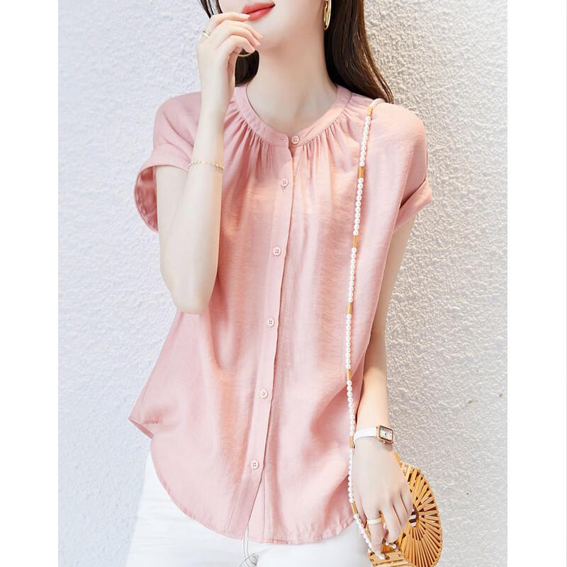 Demana Women s Shirred Commuter Blouse M