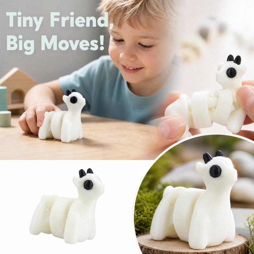 3D Printed Articulated Lamb Action Figure Creative Educational Toy for Kids