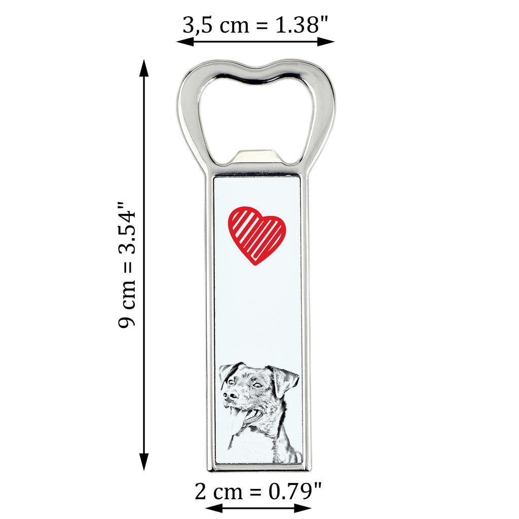 Danish Swedish Farmdog – Bottle opener with a dog, personalized fridge opener | Art-Dog