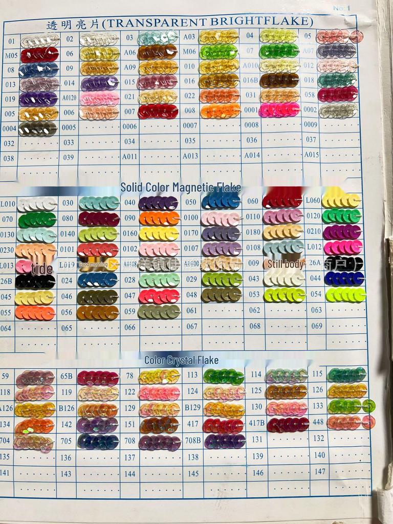 Lentejuelas de PVC con Forma de Hoja 10x30 mm, Accesorios de Alto Brillo Cosidos a Mano