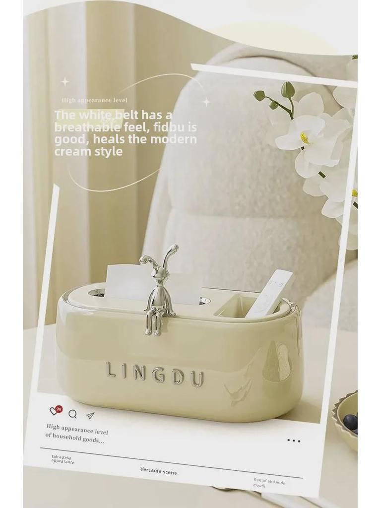 Kreative Multifunktionale Aufbewahrungsbox für Taschentücher und Fernbedienungen für Zuhause und Restaurant