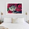 5D DIY Diamond Painting Cute Cat Diamond Embroidery Animals Cross Stitch Full Square Round Drill Crafts Manual Home Decor Gift