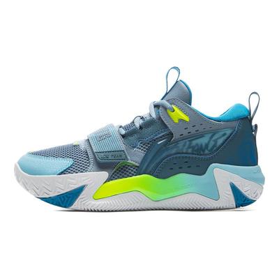 Li Ning Kids Basketball Angry Bloom Team Fashion Sports Simple Low Top Basketball Shoes Kids Sneaker YKBV016-5