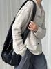 Korean Style Retro Knit Cardigan - Short Sleeve, Hollow-Out Design for Autumn/Winter