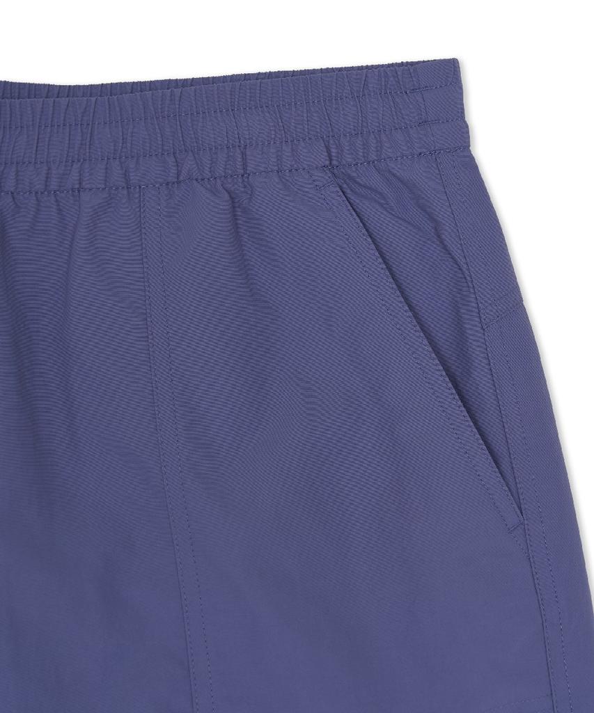 Emelbi Basic Small Logo Cotton Touch Woven Ankle Shorts Ny (D.Purple)