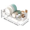 Foldable Kitchen Rack: Multi-functional Bowl & Chopstick Storage with Countertop Draining