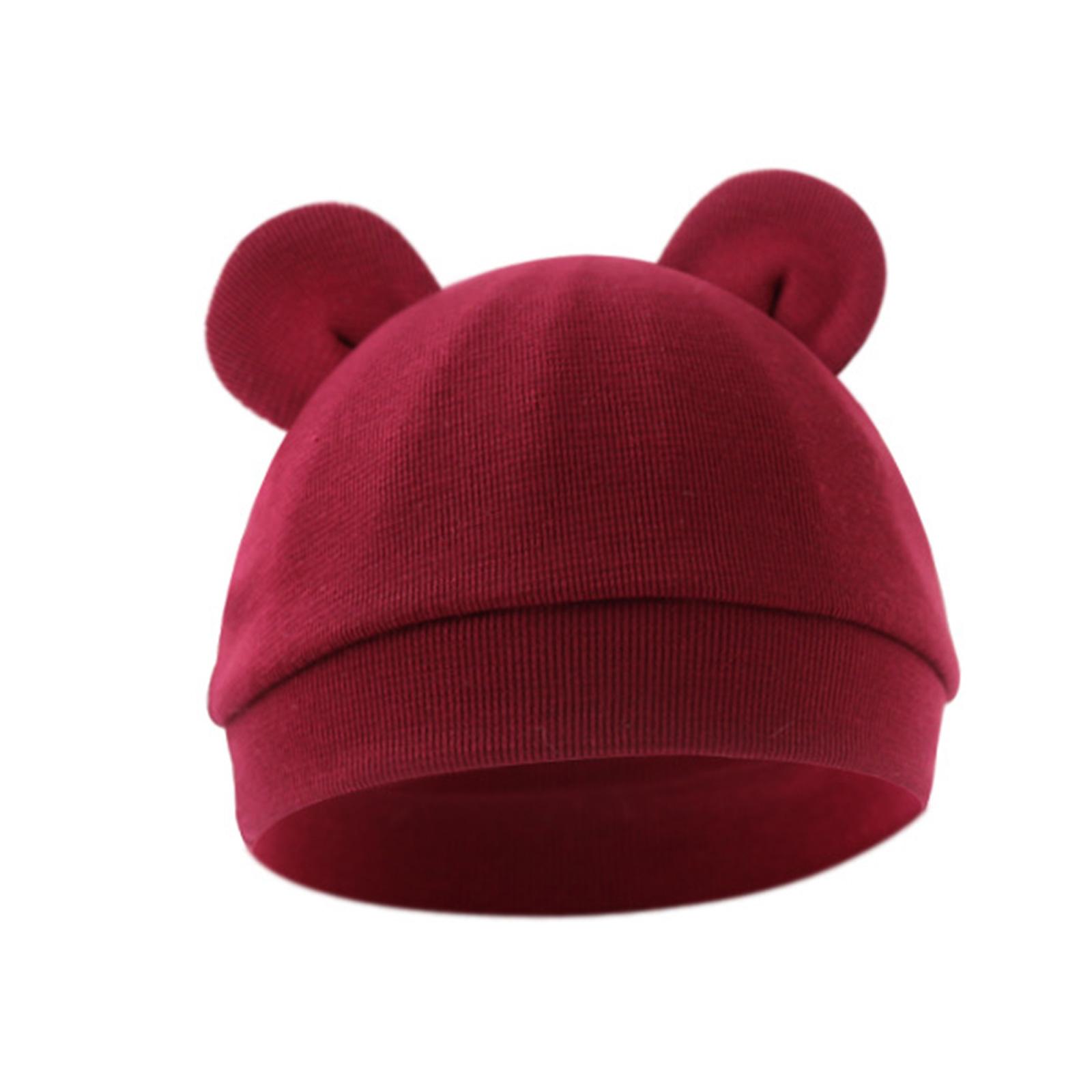 

Детская шапочка для новорожденных от 0 до 3 месяцев, дышащая хлопковая шапочка для плода, детская больничная шапочка, удобный чепчик Unsiex 15