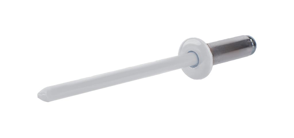 Aluminum open rivets 3.2x6mm RAL 9006