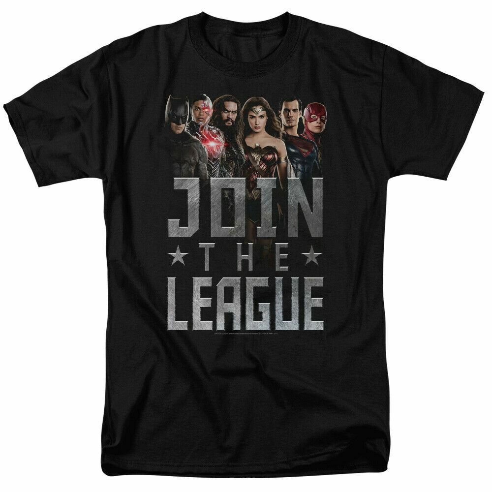 Justice League Join The League T Shirt Licensed Comic Book Movie Tee New Black S