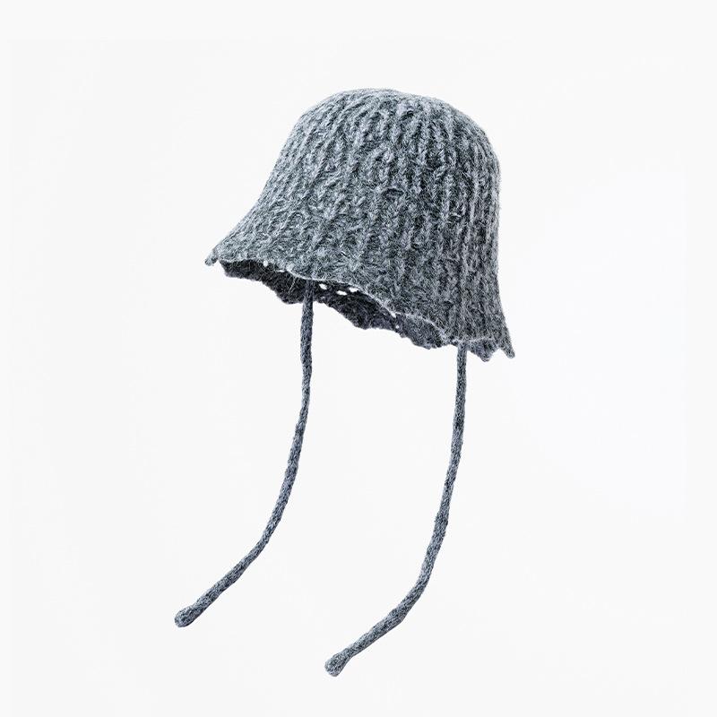 Hat Female Warm Fashion Couple Solid Color Thickened Wool Hat Bag Head Ear Protector Flanged Pullover Hat Male