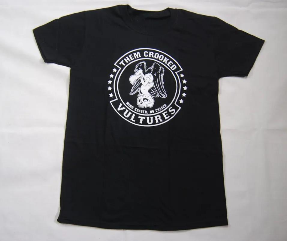 In Concert Them Crooked Vultures Band Shirt Funny Black Unisex S-5XL Unisex T-Shirt S