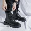 Übergröße Herren Britischer Stil Martin Motorradstiefel 2022, Trendige Ins Stiefel, Größen 45-46, Modell 96118-R.