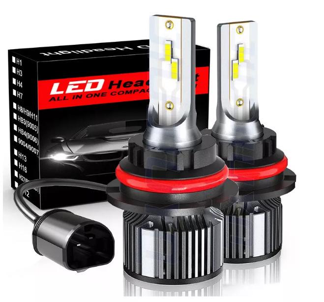 F3COB LED Car Headlight: H1 H4 H7 H11 9005 Bulb