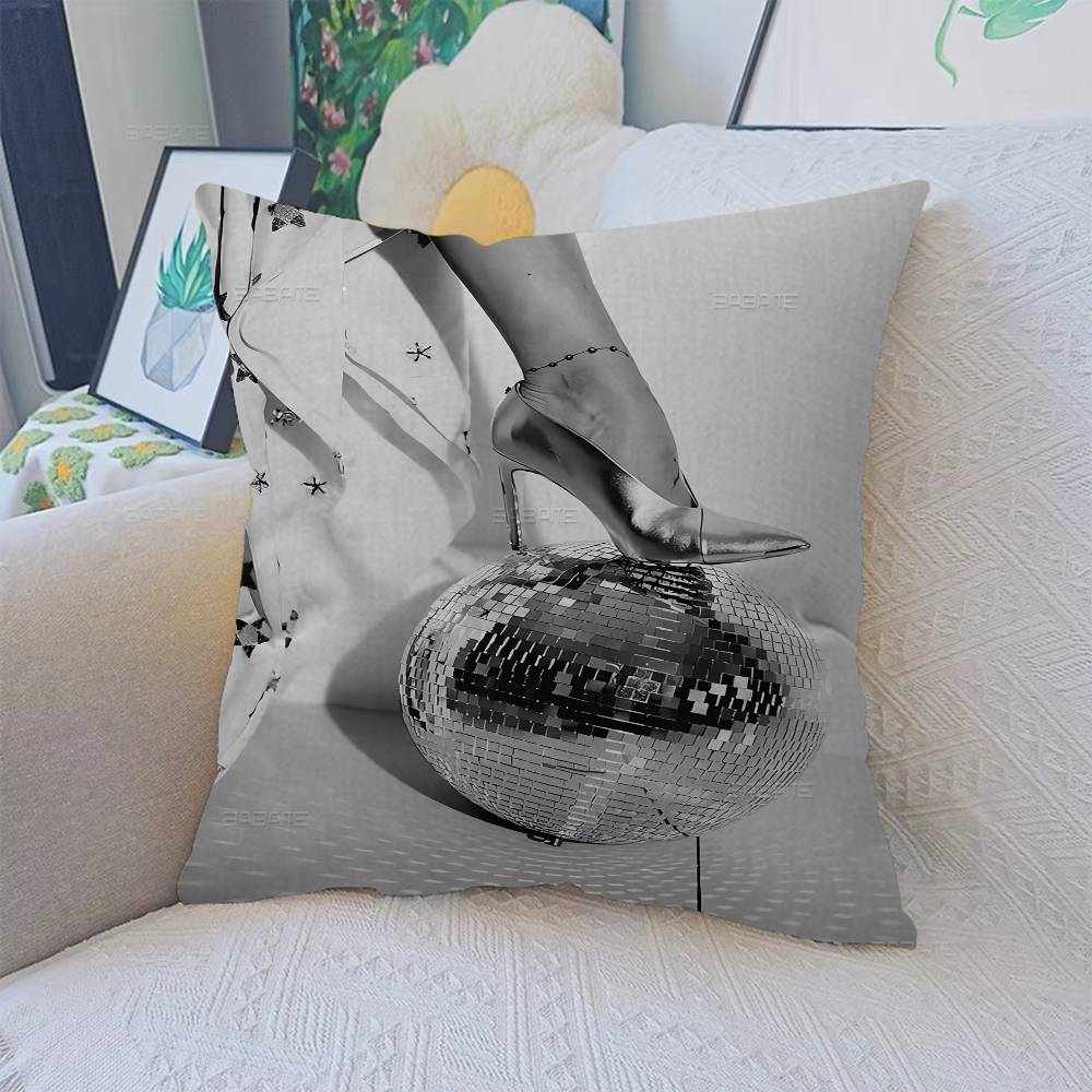 Black and White Sexy Girl Pillow Cover for Bedroom Room and Living Room Sofa Decorative Cushion Cover