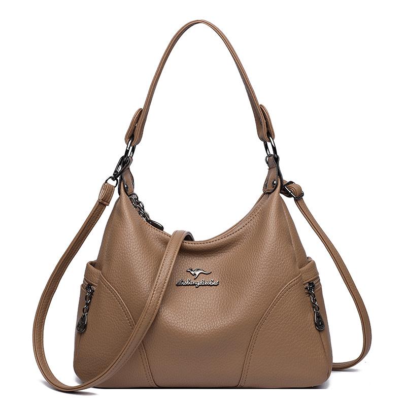 

Luxury Designer Purses and Handbags Women Leather Shoulder Bags Many Pockets Casual Crossbody Bags for Women 2026 хакі