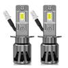 2 stk H1 H3 LED-frontlyspærer Turbolamper Mini 20000LM 50W 16 Kjerne CSP-brikker Supersterke Bil Tåkelys 12V 6500K Hvit Bil Frontlykt