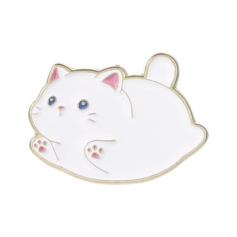 Cute Banana Cat Enamel Pins Chubby Kitten Lazy Duck Reading Book Frog With Coffee Funny Animal Brooches Lapel Badge Jewelry Gift