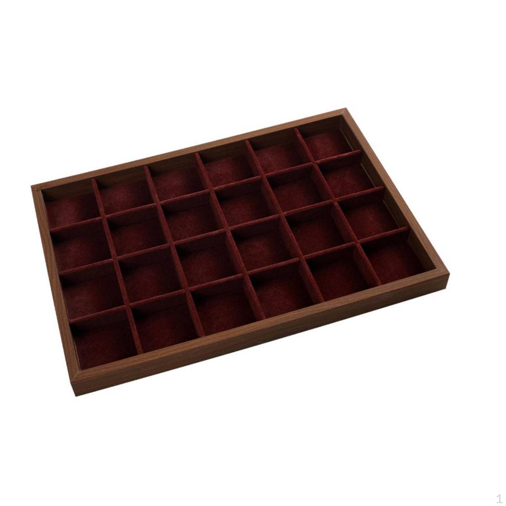 Jewelry Display Tray ClothlinedLined Organizer Decorative for Dressing Table, Retail