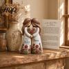 Best Friend Statue Sisterhood Statue Sisters Forever Handcrafted Resin Sculpture with 2 Sister Bond Decoration 3 4 Figurines Friendship Gifts for