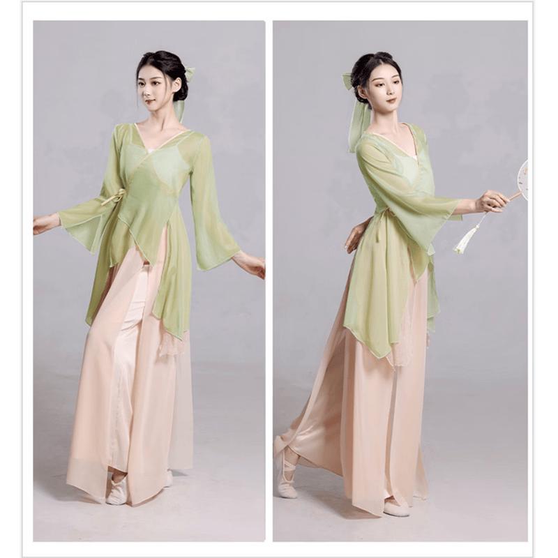 Women's Chinese Classical Dance Gauze Outfit