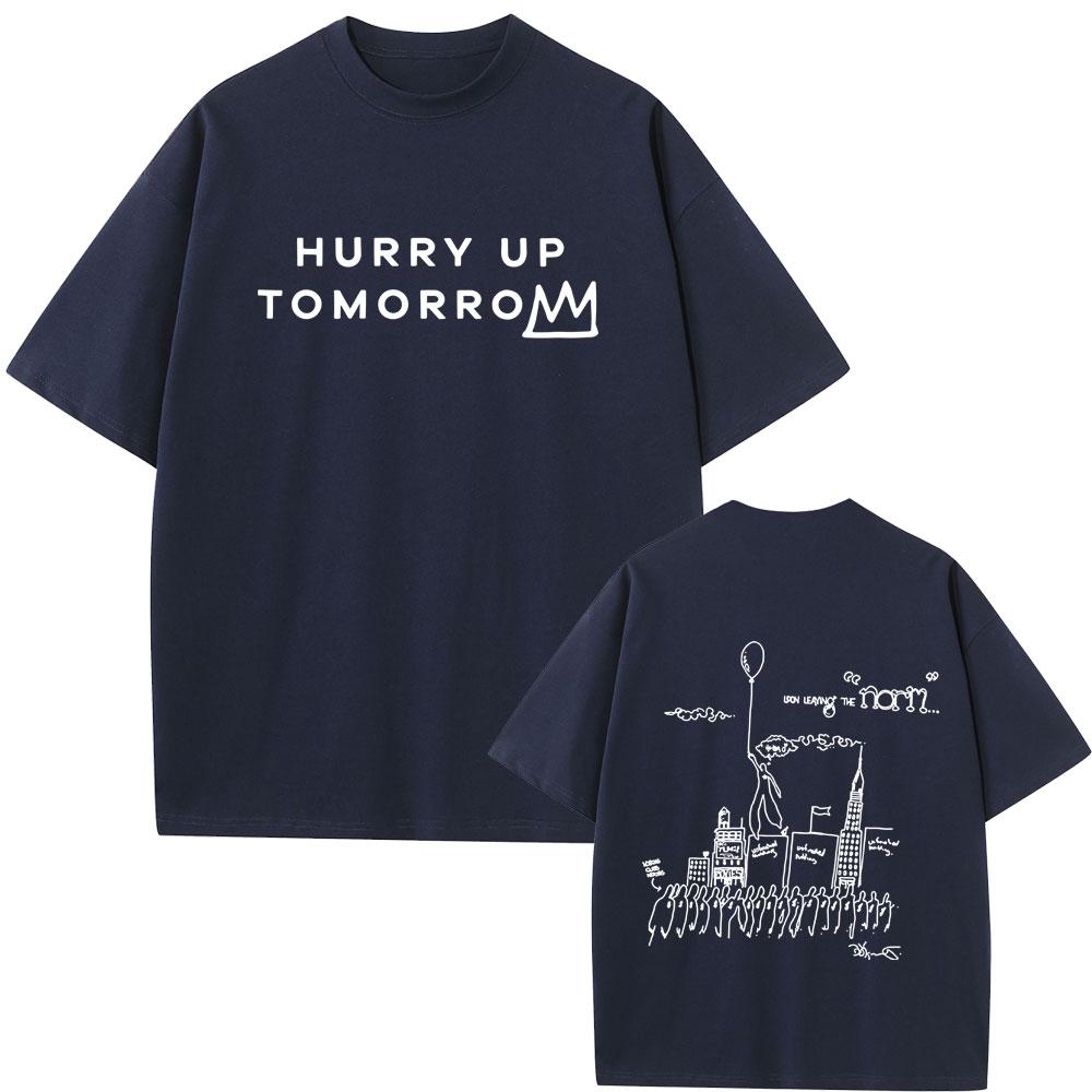 Limited Rapper The Weeknd Tshirt Hurry Up Tomorrow Graphic T Shirt Unisex Women Hip Hop Fashion Oversized Tshirts Unisex Streetwear