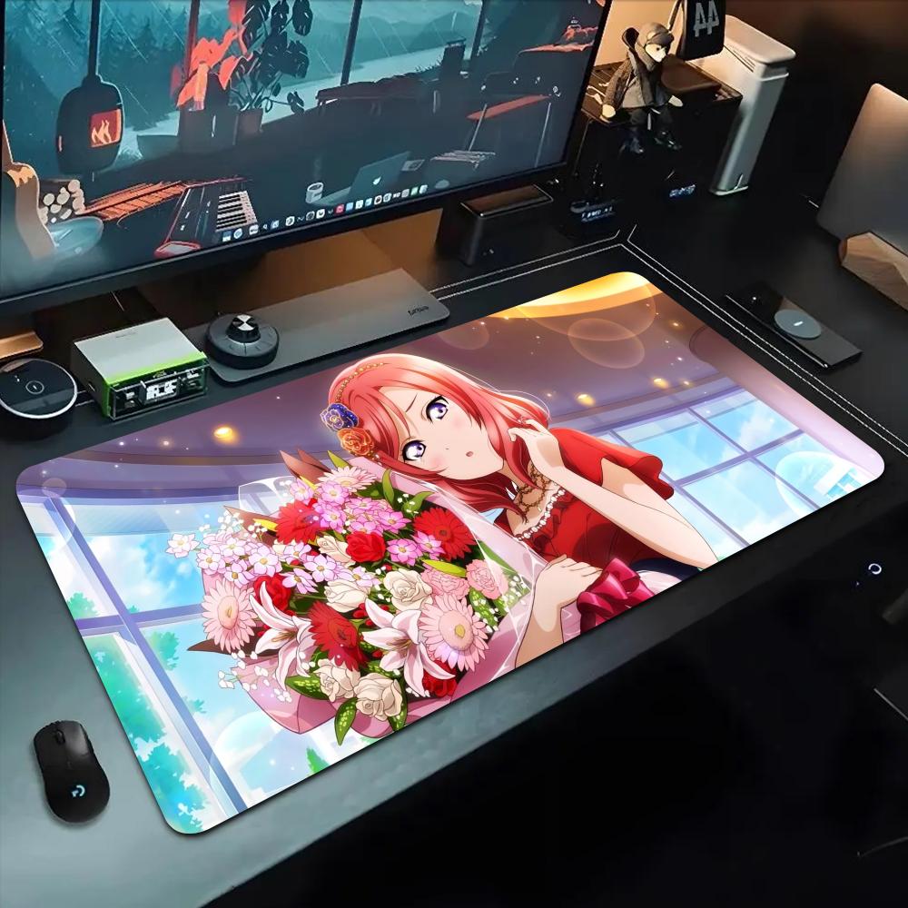 maki nishikino Mouse Pad 500X1000 mm Large Gaming Mousepad Gamer XL Rubber Otaku Keyboard Pad Laptop Desk Mat